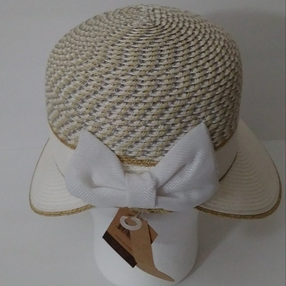 Genuine C.C Brand Wide Brim Straw Floppy Hat - Picture 10 of 10